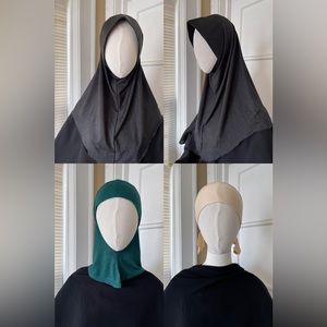 Stiff front mini khimar and two undercaps bundle